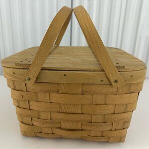 Basketville Woven Handled Pie Basket